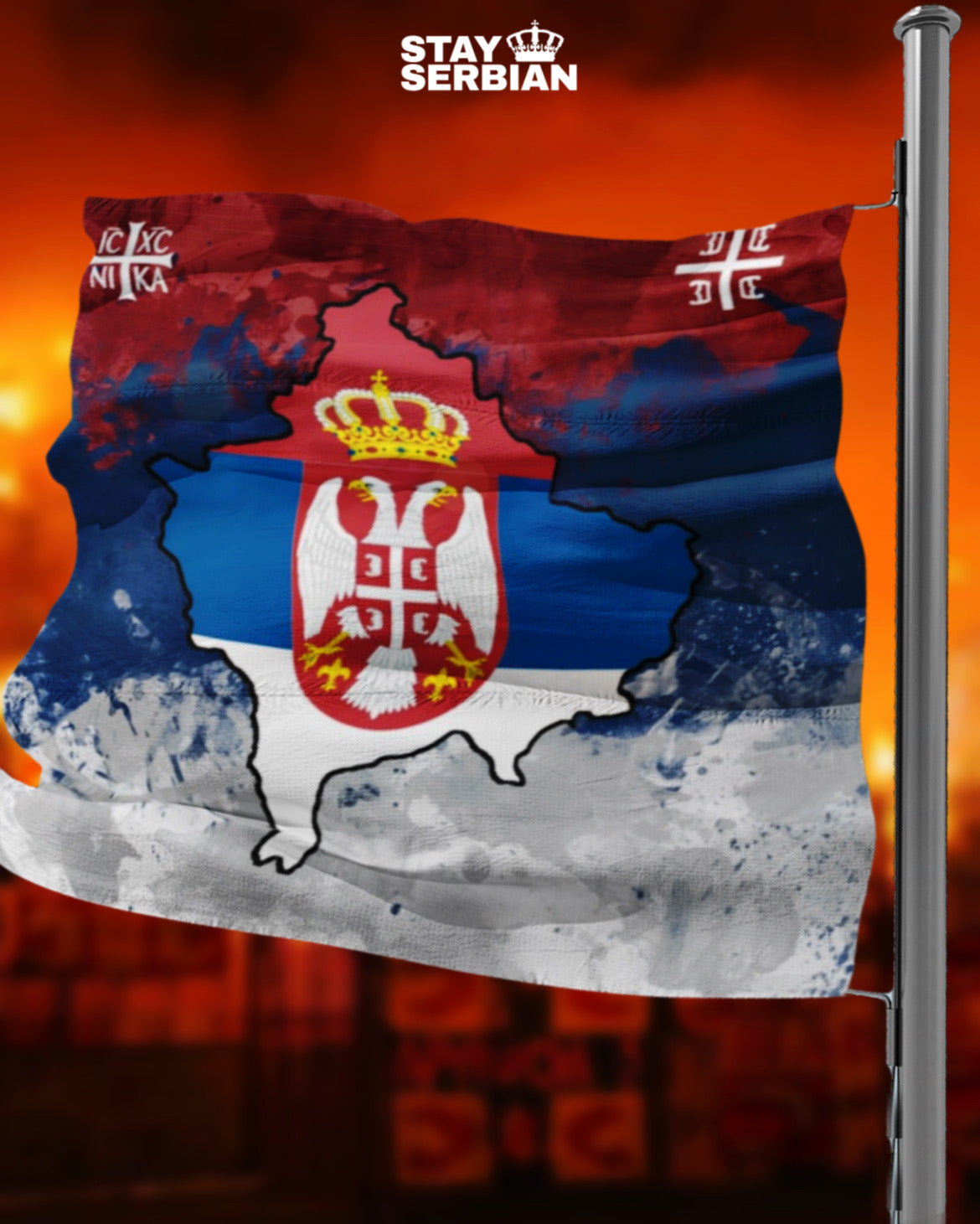 Flag „Kosovo je Srbija“