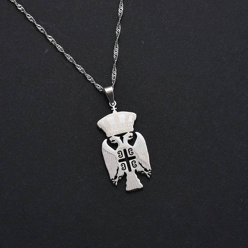 Serbian eagle necklace